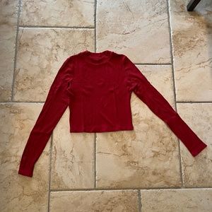 ARITZIA Wilfred Free Cropped Mock Neck Long sleeve